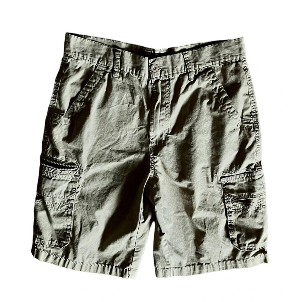 Beverly Hills Polo Club Men’s Tan Cargo Shorts 31 | Classic Lightweight Preppy